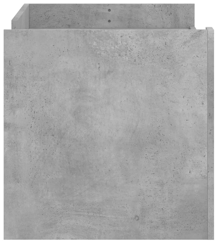 Betonszürke szerelt fa dohányzóasztal 100 x 50 x 50 cm