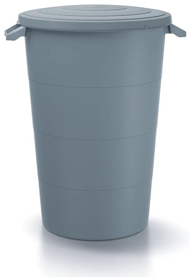 Kerti műanyag tartály füllel, 120 l, szürke
