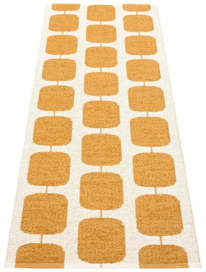 Okkersárga-krémszínű kültéri-beltéri futószőnyeg 70x200 cm Sten Ochre – Pappelina