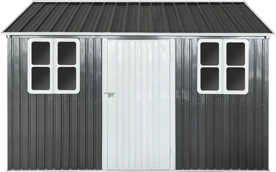 Fém kerti szerszámtároló ház, antracit, 3,6x3,1x2,5 m, GABKO