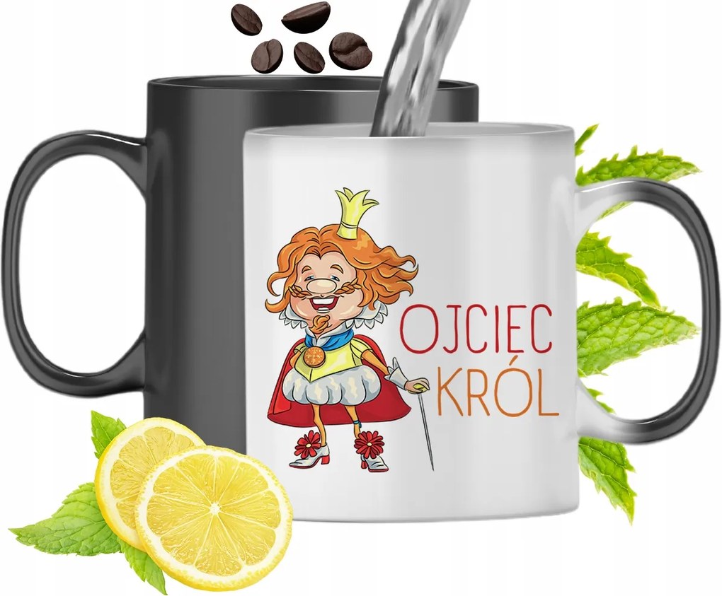 Mágikus Bögre Apukáknak Színváltós Nyomtatott Fotóval