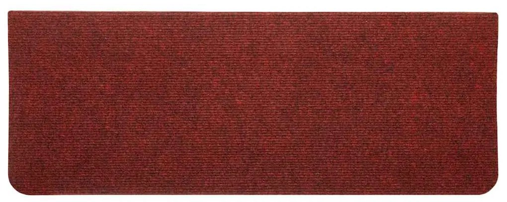 30 db piros öntapadó lépcsőszőnyeg 65x24,5x3,5 cm