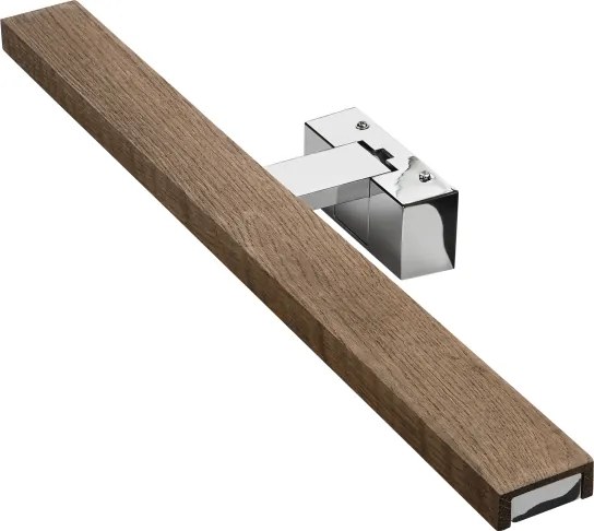 Brilagi -LED Fürdőszobai LED tükörvilágítás 3 az 1-ben WOODY MIRROR LED/12W/230V IP44 króm/tölgy-dió