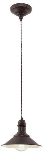 Eglo 49455 - Csillár zsinóron STOCKBURY 1xE27/60W/230V