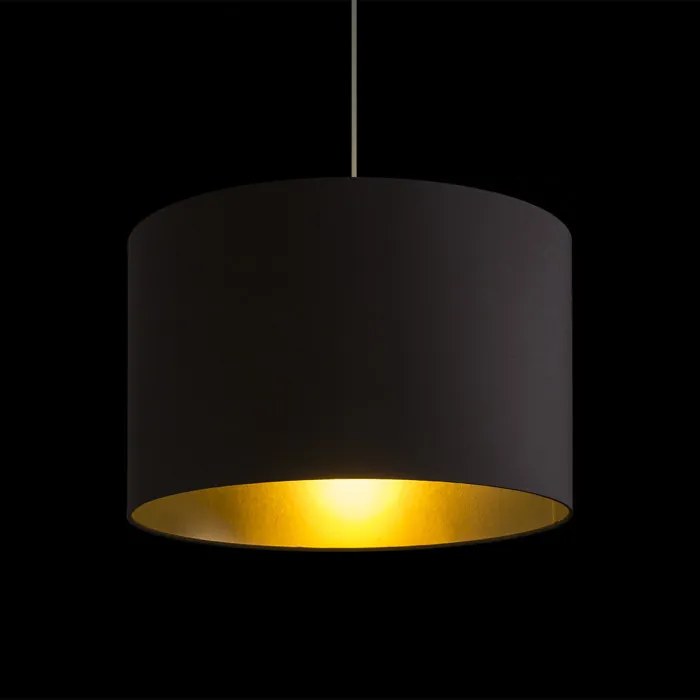 RENDL RON 40/25 lámpabúra Polycotton fekete/arany fólia max. 23W