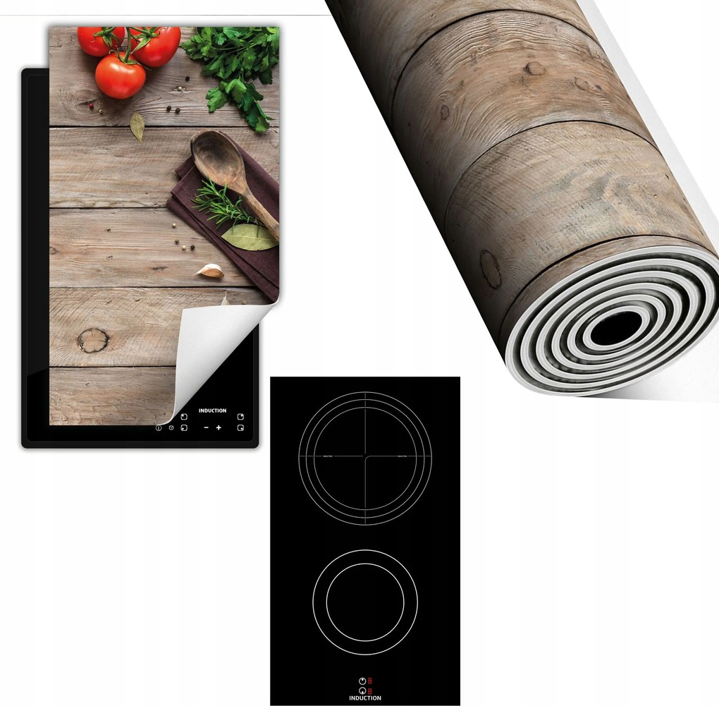 Indukciós Védőszőnyeg Konyhapult 30x52 Paradicsom fa