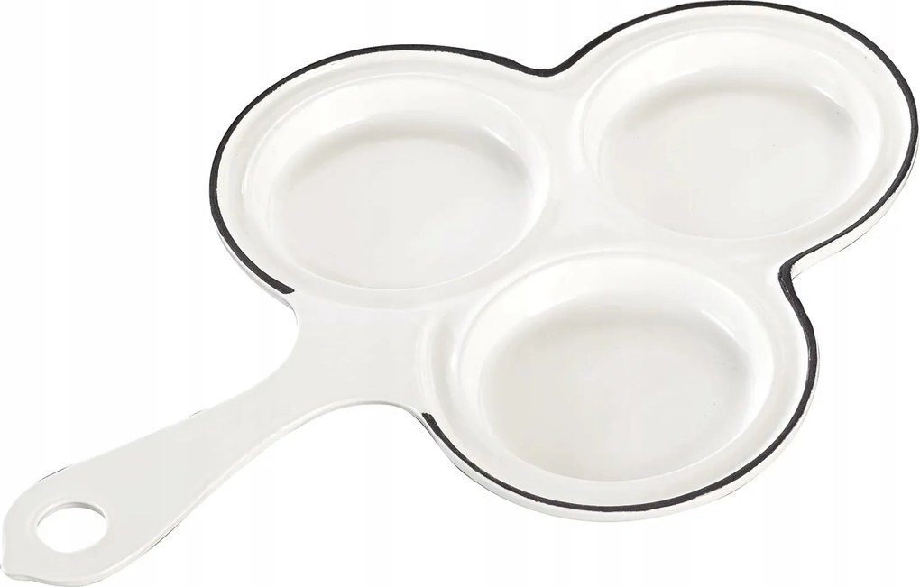 Öntöttvas zománcozott palacsintasütő cseh zománc Gourmetina Pavla Papírfehér