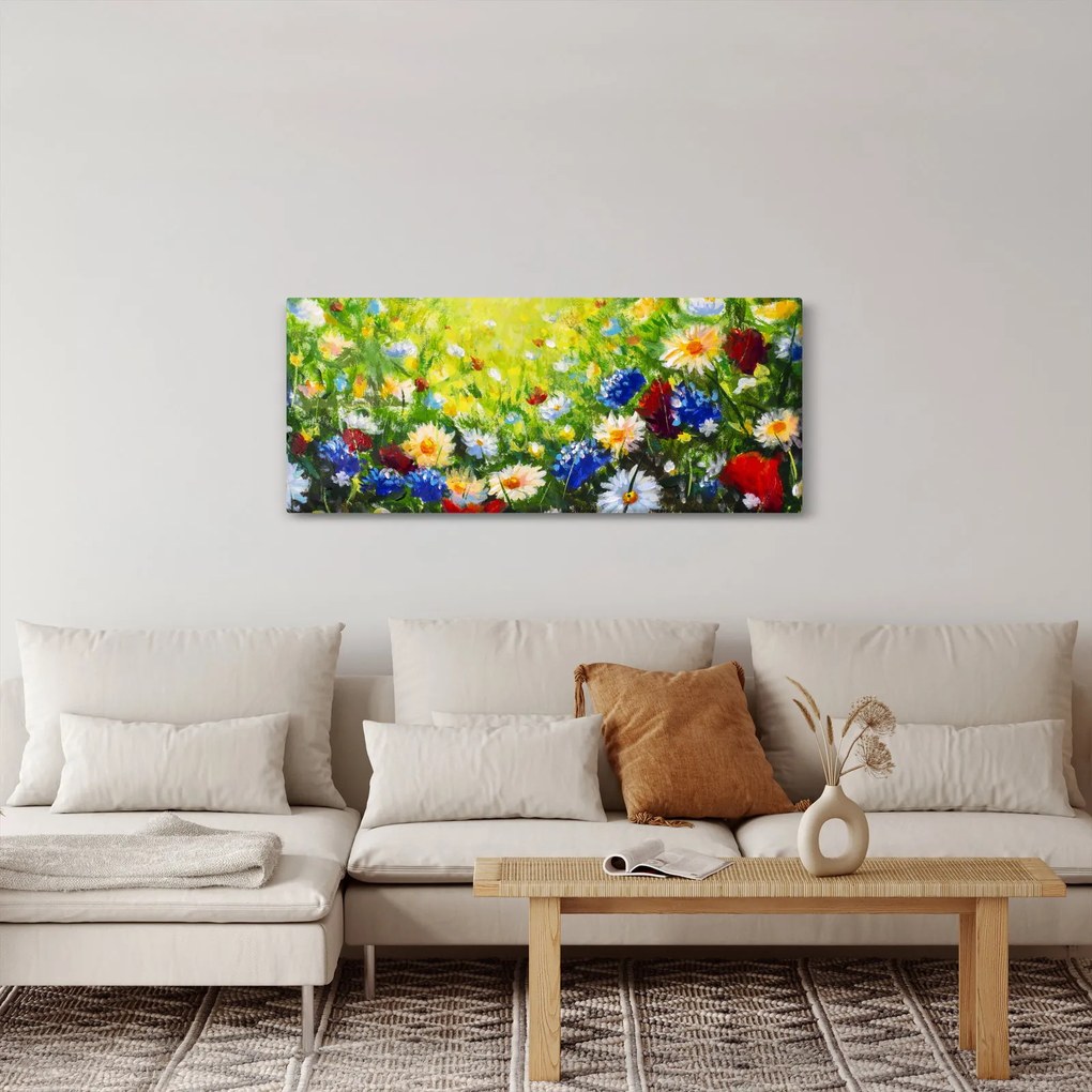 Vadvirágok képe (120x50 cm)