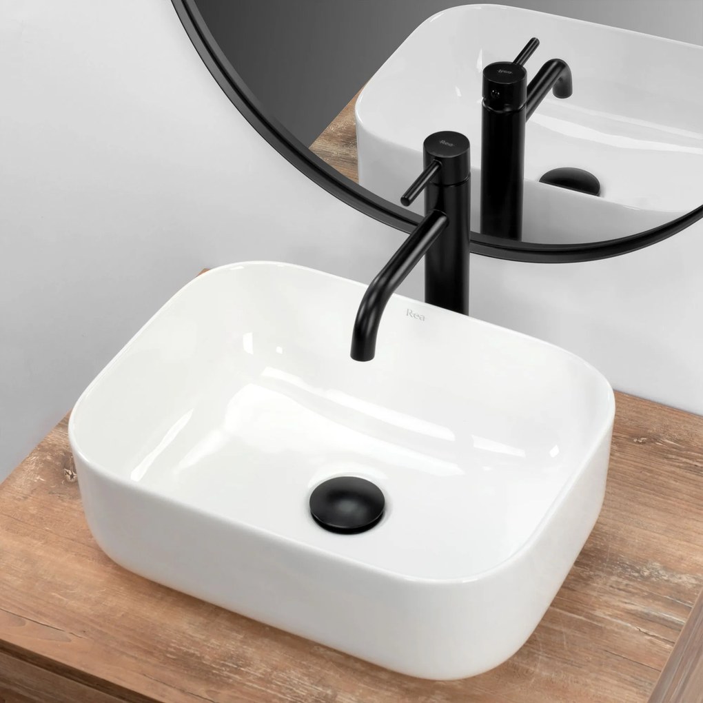 Pultos mosdókagyló Rea Demi Mini White