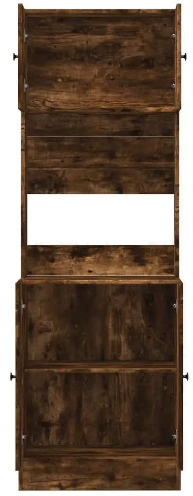 füstös tölgy színű szerelt fa konyhaszekrény 60 x 50 x 180 cm