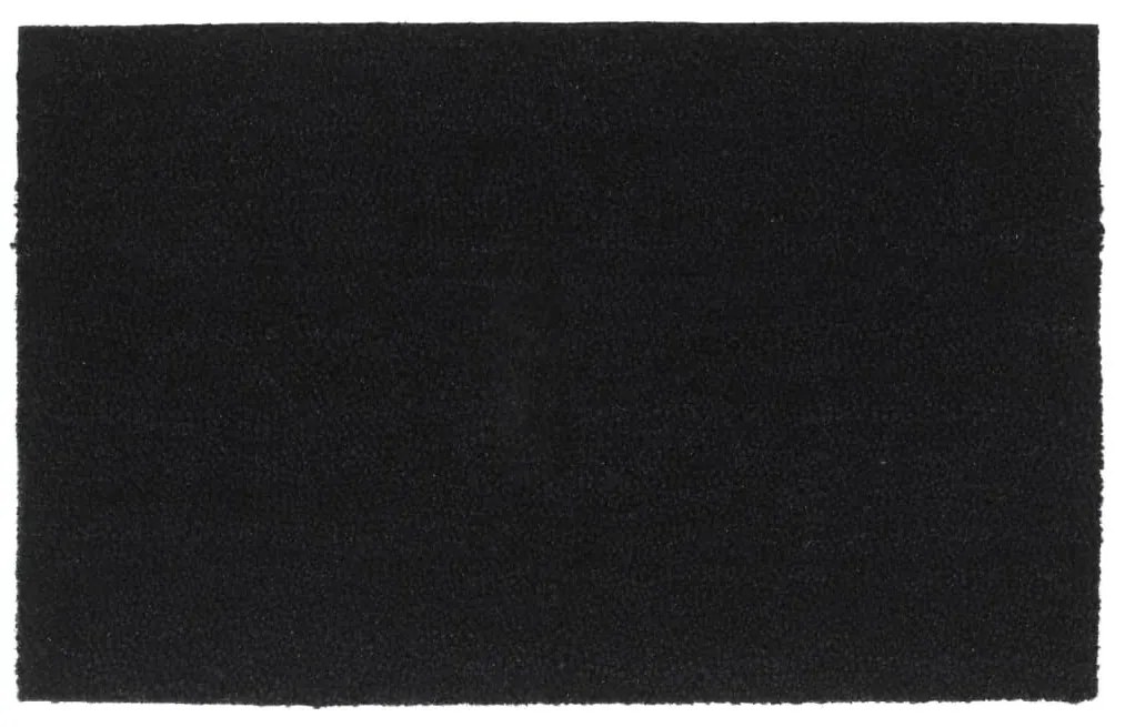 ajtószőnyeg Fekete 50x80 cm Tuftolt kókuszrostos szőnyeg