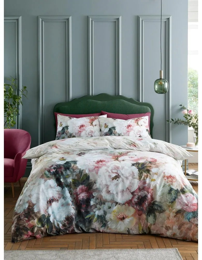 Egyszemélyes pamut ágyneműhuzat 135x200 cm Rose Bloom – RHS