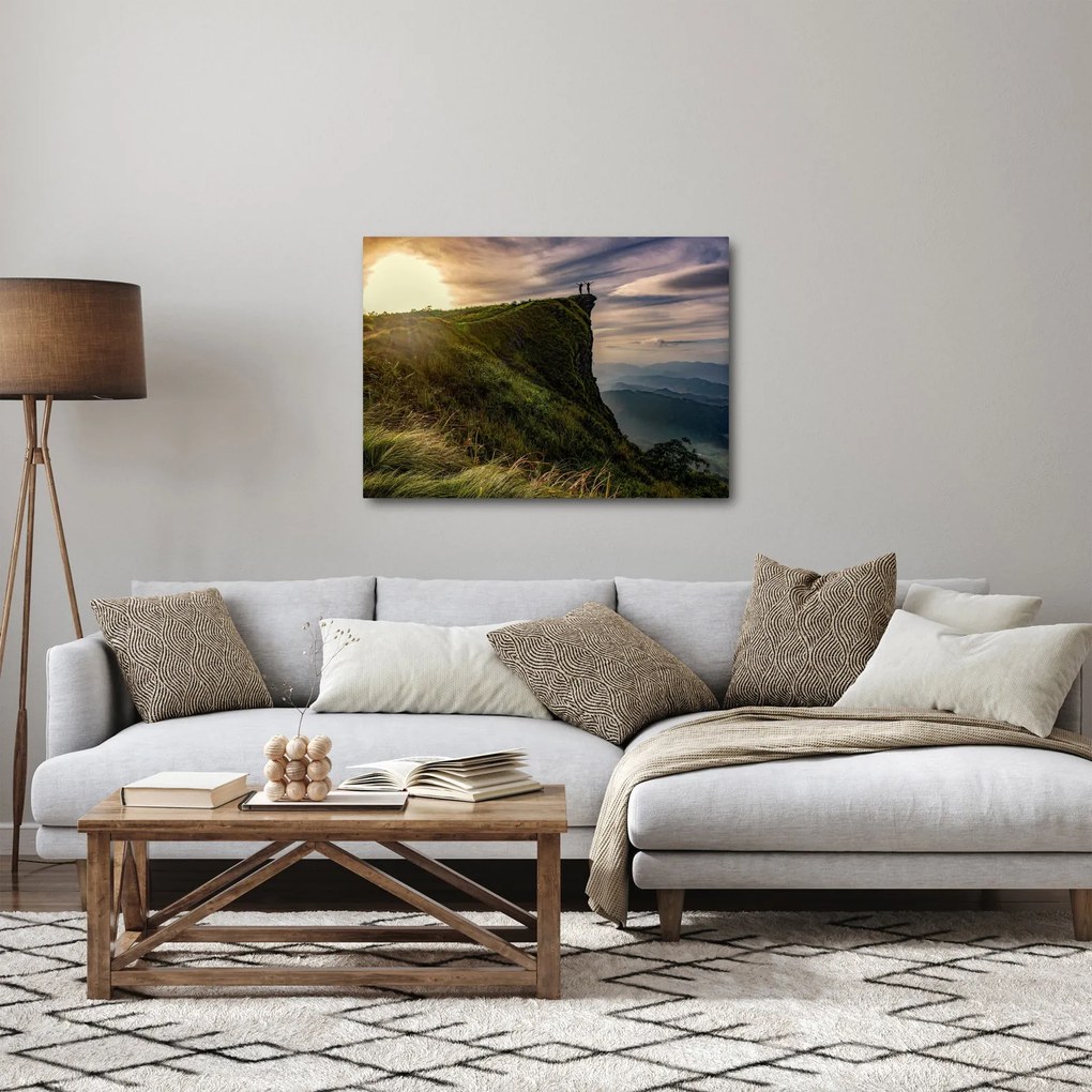 Egy nő képe a sziklán (70x50 cm)