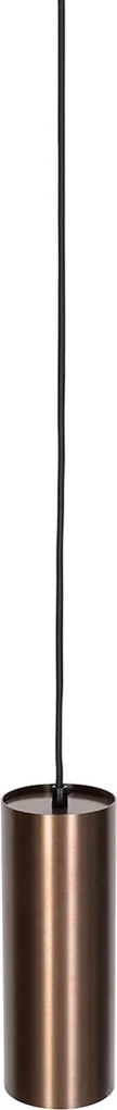 Design függőlámpa sötét bronz 1 fázisú sínadapterrel - Slimline Tubo
