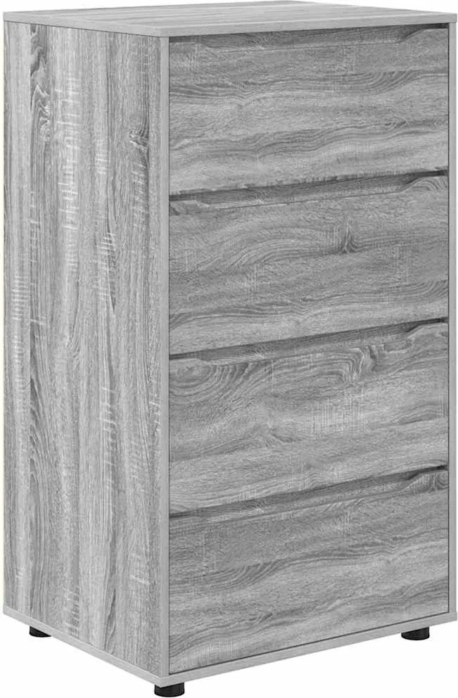 vidaXL Tároló szekrények 2 pcs Szürke Sonoma 60 x 48 x 105 cm Faanyag
