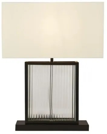 Searchlight EU54210BK - Asztali lámpa CLARENDON 1xE27/60W/230V fekete