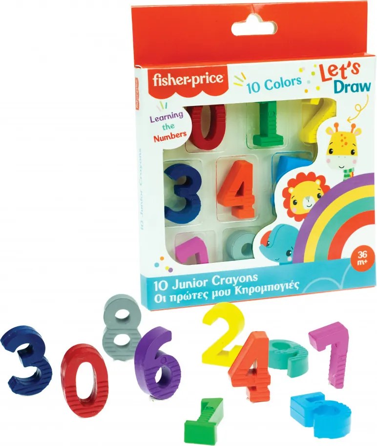 Fisher-Price Let's Draw számos zsírkréta 10 db-os