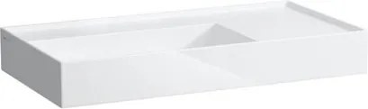 Laufen Kartell mosdó by 90x46 cm fehér színben fényes felülettel csaptelep nyílás, túlfolyás nélkül H8103380001111