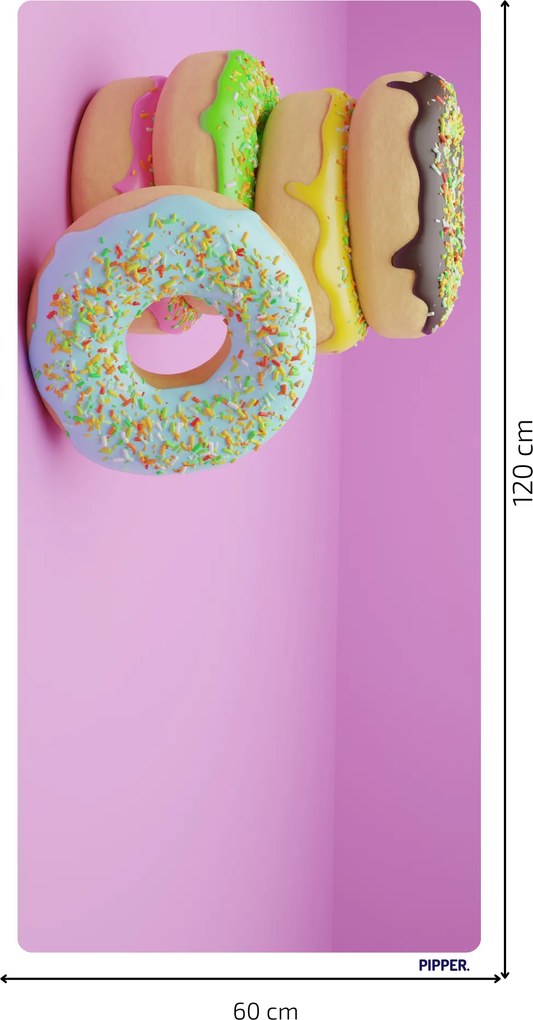 PIPPER. Öntapadós textiltapéta "Donuts 4"