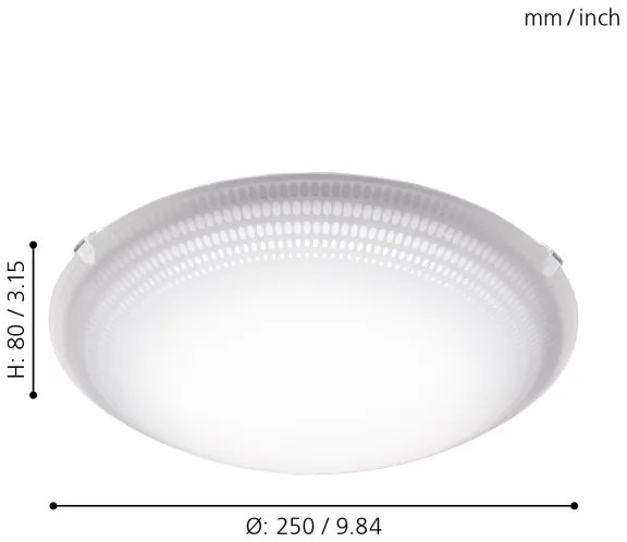 Eglo 95672 - LED Mennyezeti lámpa MARGITTA 1 LED/8,2W/230V