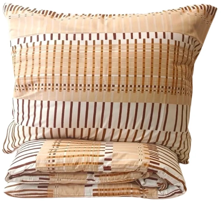 Pamut lepedők Miranda Brown 200x140cm+90x70cm TiaHome