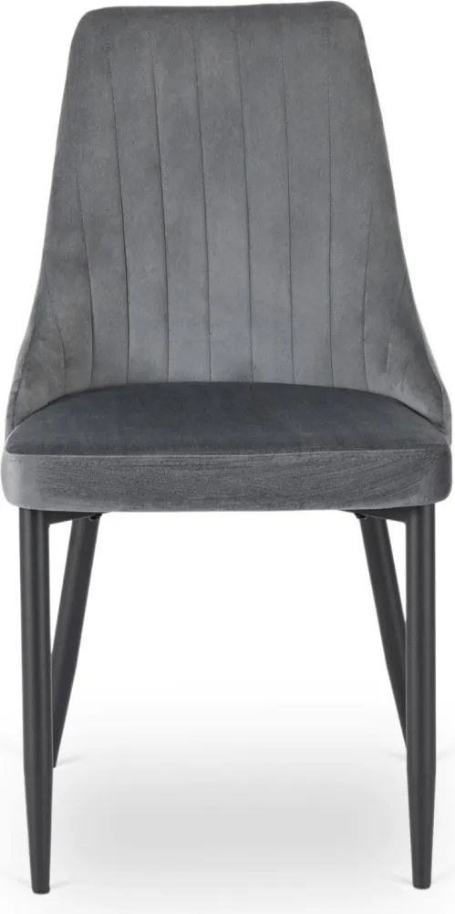 Étkezőszék szürke bársony kárpittal – BARI
