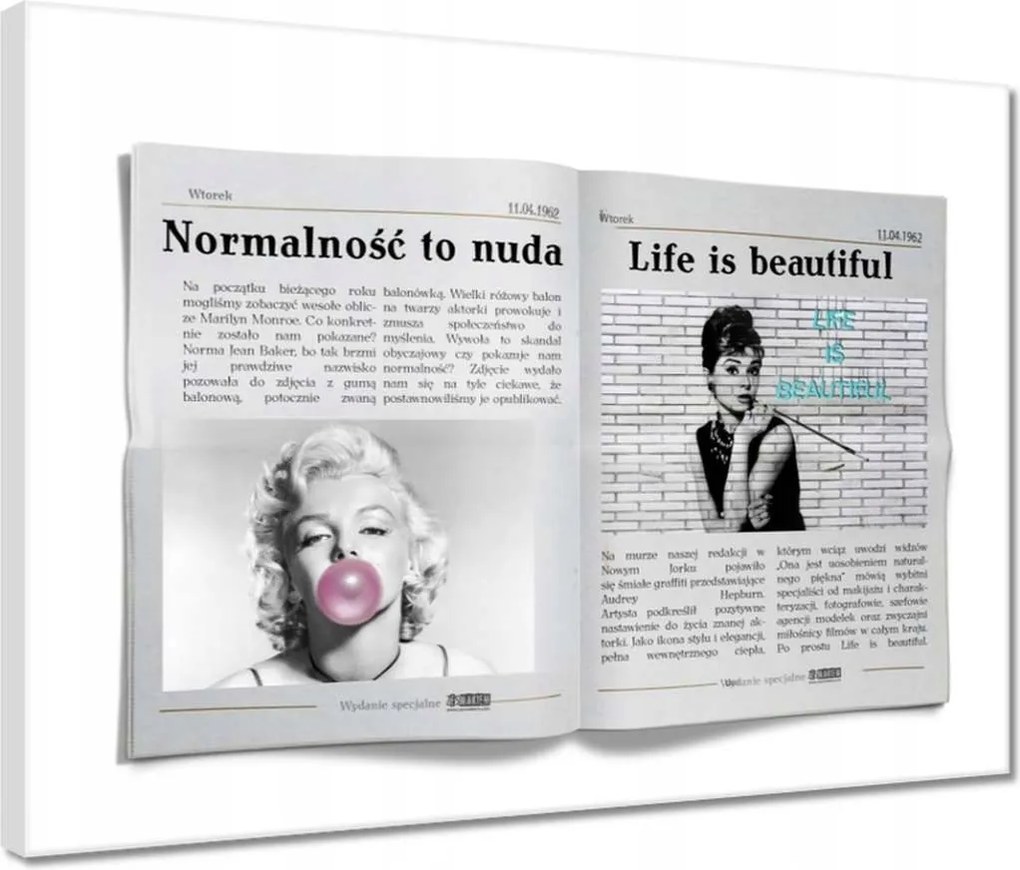 Vászonkép 40x30 Audrey és Marilyn