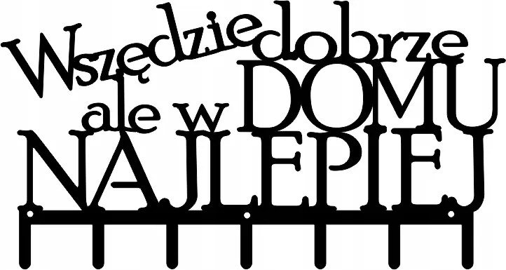 Mindenhol jó #1 Fekete Ruhaakasztó 45cm