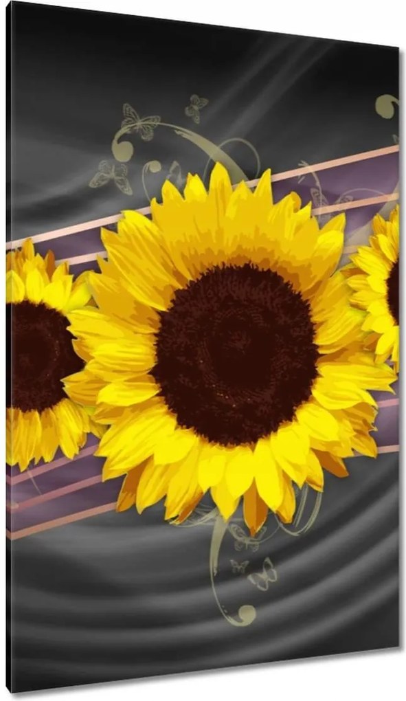Vászonkép 80x120 Napraforgók