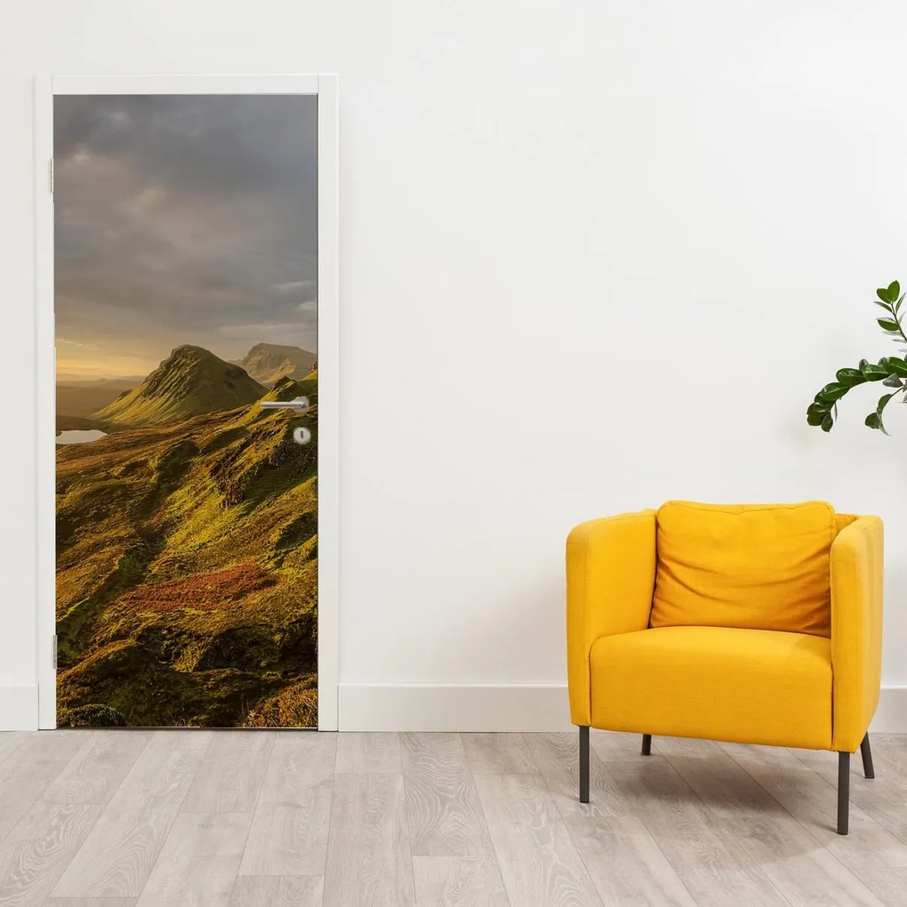Fotótapéta ajtóra - Hegyek (95x205cm)