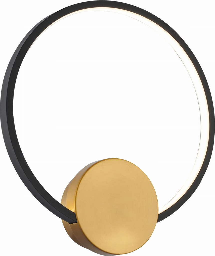 Fekete gyűrű formájú lámpa modern stílusban Condida hálószobába