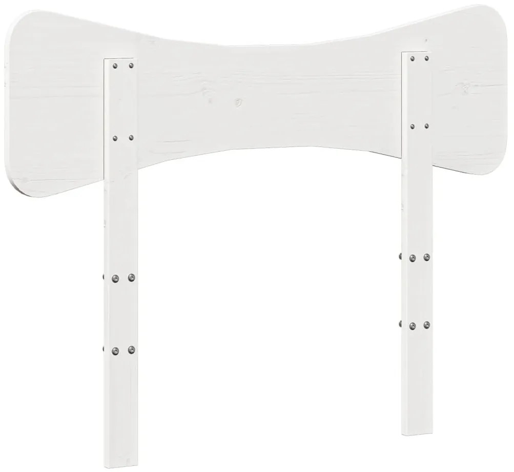fehér tömör fenyőfa fejtámla 90 cm