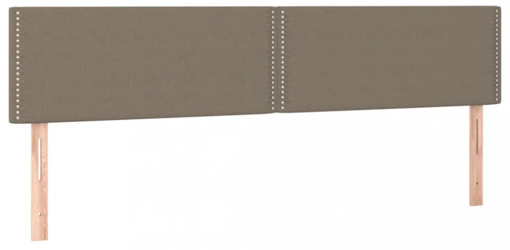 tópszínű szövet LED-es fejtámla 180x5x78/88 cm