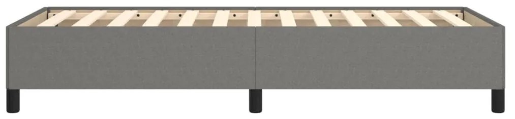 sötétszürke szövet ágykeret matrac nélkül egyszemélyes 90x190cm