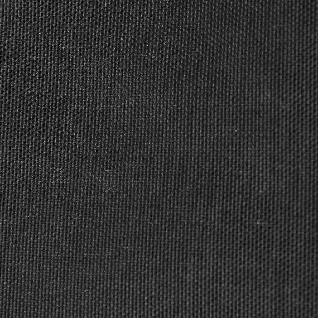 Antracitszürke háromszögű oxford-szövet napvitorla 5 x 5 x 6 m