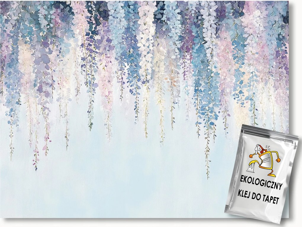 Fotótapéta Flizelina Akvarell Kert Fa Virágok Wisteria 100x75 ragasztó