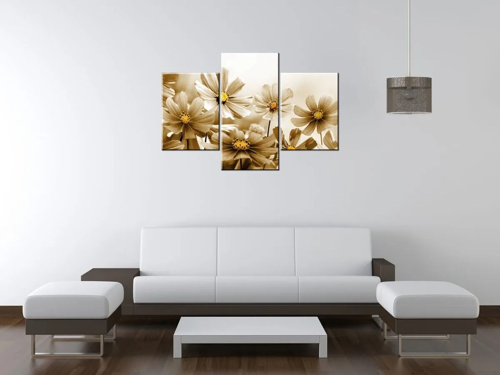 Gario Vászonkép Virágos szépség - 3 részes Méret: 90 x 60 cm