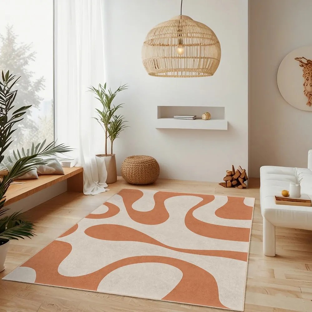 Narancssárga mosható szőnyeg 160x230 cm Caramel Latte – Mila Home
