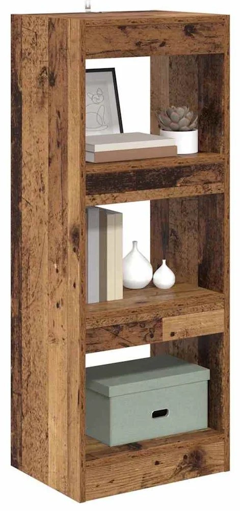 Könyvespolc Régi fa 40 x 30 x 103 cm Faanyag