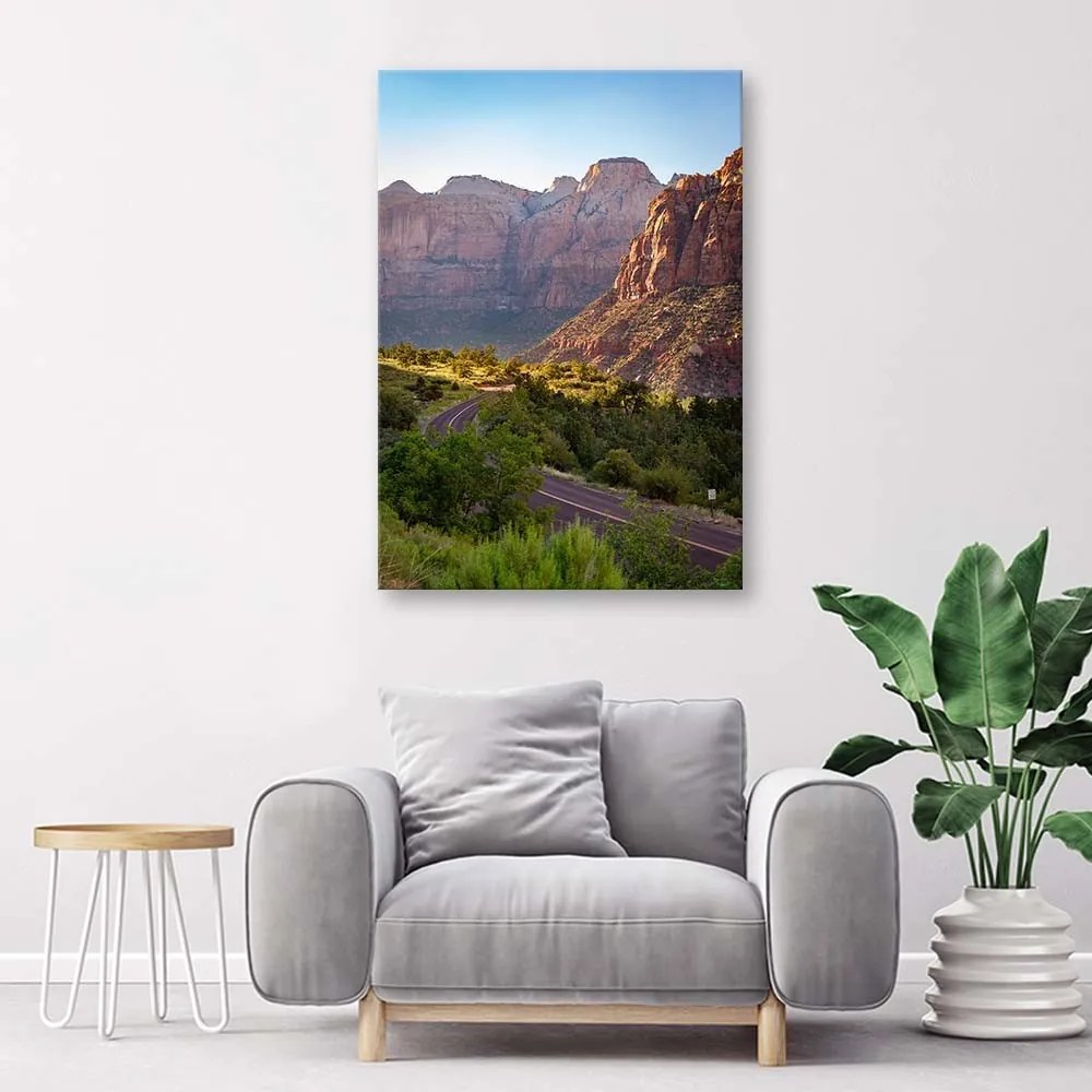 Gario Vászonkép Hegyi út Méret: 60 x 90 cm