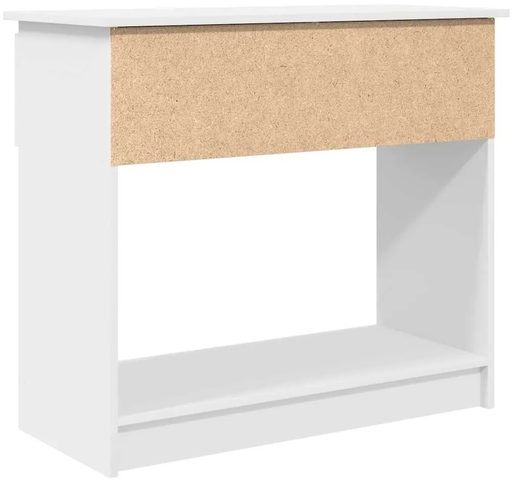fehér konzolasztal fiókokkal 85,5x38,5x74,5 cm