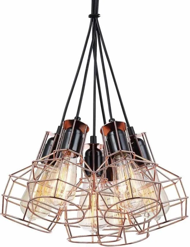 Perifo függőlámpa MDM-2272/6 Bk+cop Italux