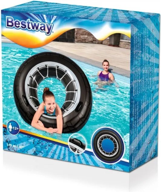 Bestway autókerék úszógumi, 119 cm