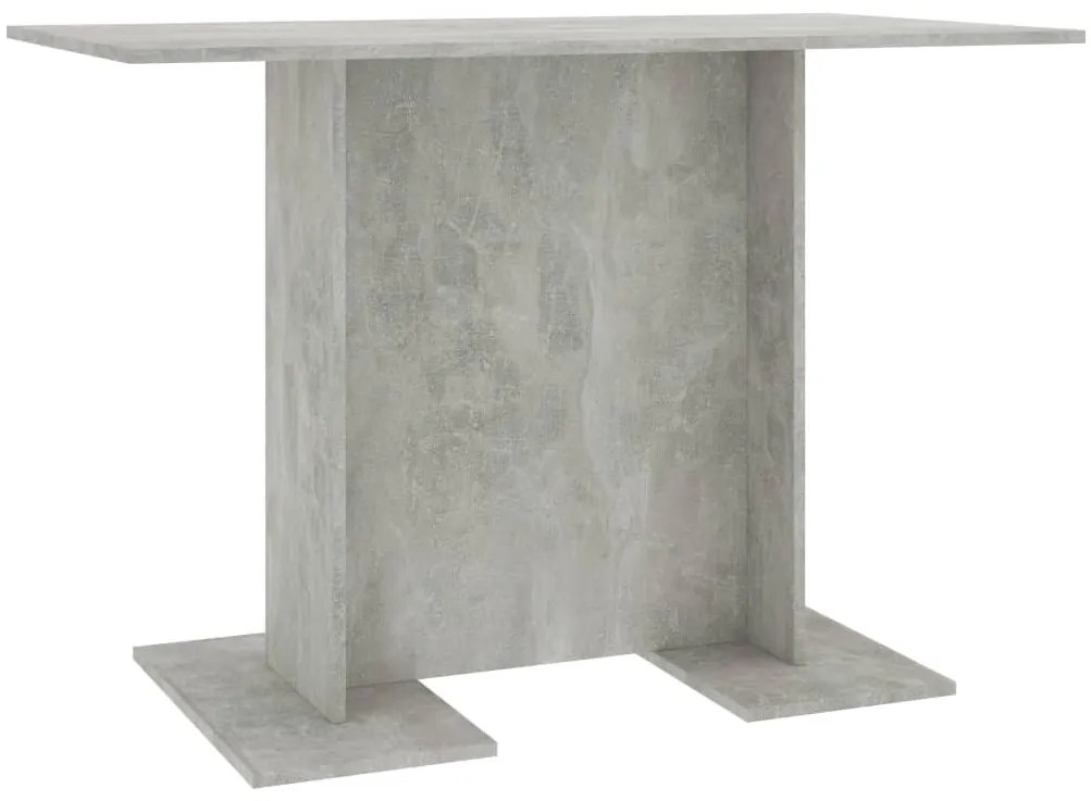 Betonszürke szerelt fa étkezőasztal 110 x 60 x 75 cm