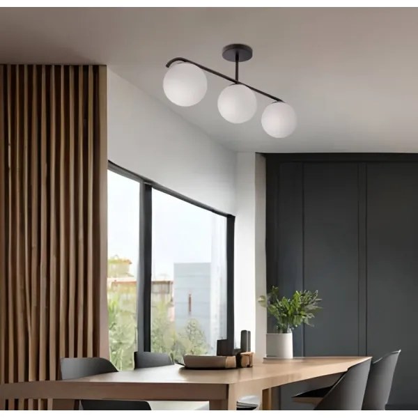 Csillár rúdon AMADEO 3xE14/40W/230V fekete