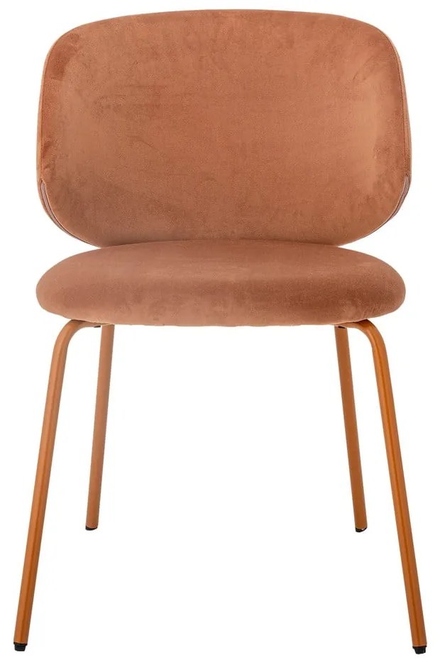 Narancssárga bársony étkezőszék szett 2 db-os Ponte – Bloomingville