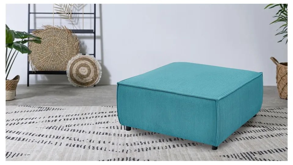 Kék kordbársony lábtartó Nihad modular – Bobochic Paris