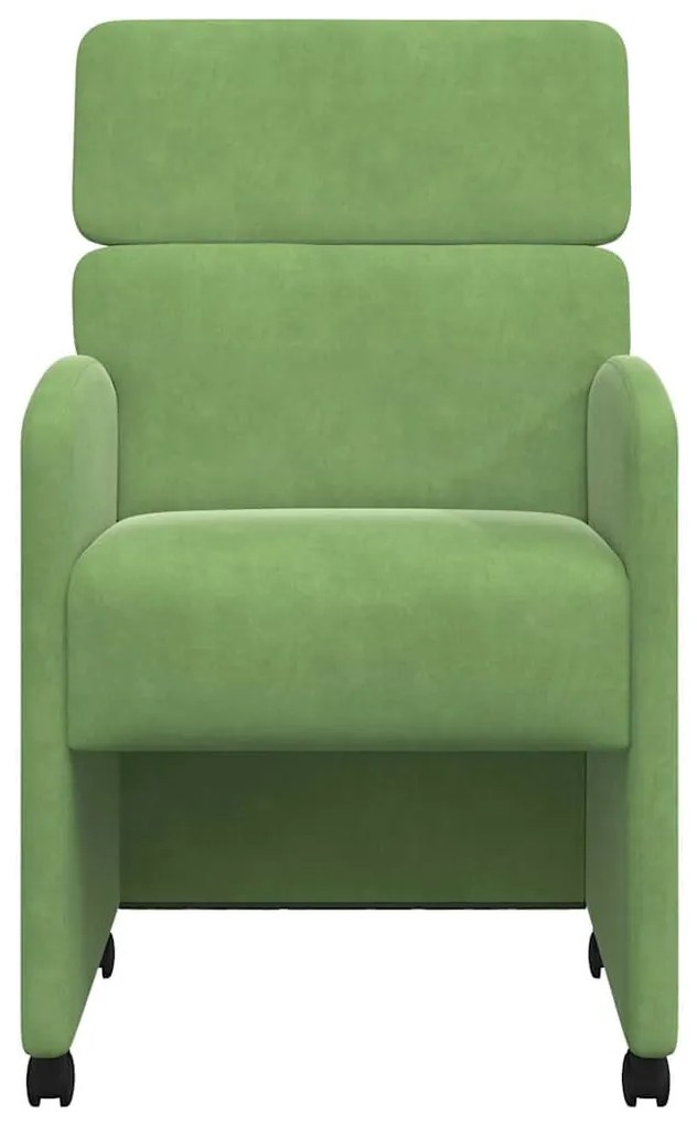 Kerekes Étkező Székek 2 pcs Világos zöld 58 x 65 x 98 cm