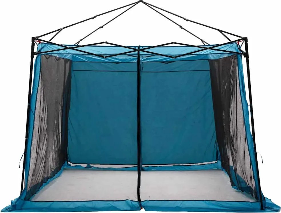 vidaXL Belső sátor tetővel tárolóval Kék 303 x 303 x 196 cm taft