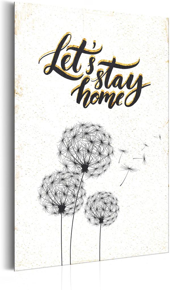 Plakát fémen - My Home: Let's stay home [Allplate]